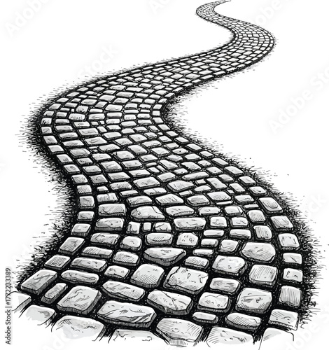 black and white pavement