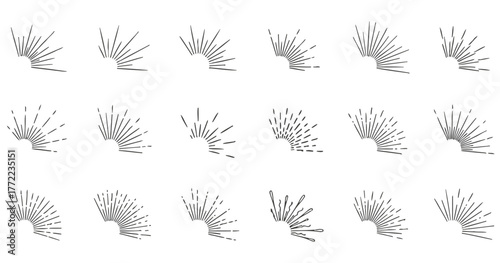 vector field flow pattern grid set