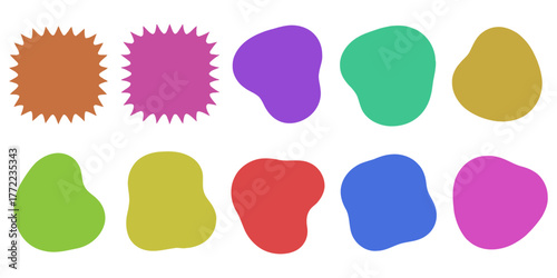 colorful abstract shape grid