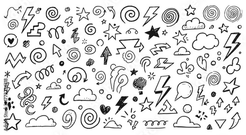 Whimsical Doodle Symbol Set