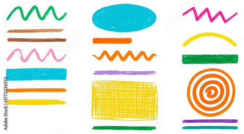 Colorful Hand-Drawn Shapes
