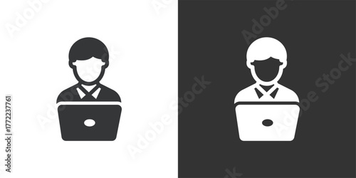 temWebinar Participants icon. Solid glyph series icon