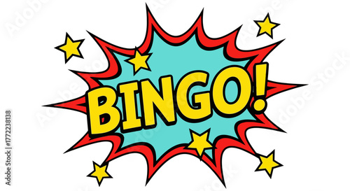 Comic Bingo Starburst Pop