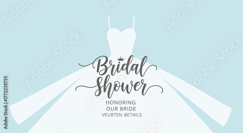 elegant bridal shower invite