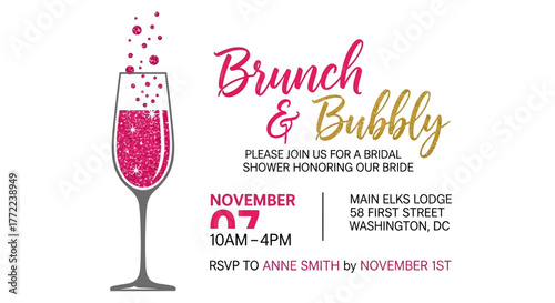 Brunch & Bubbly Invitation