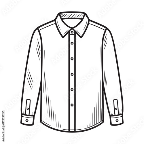 line art of shirt vector