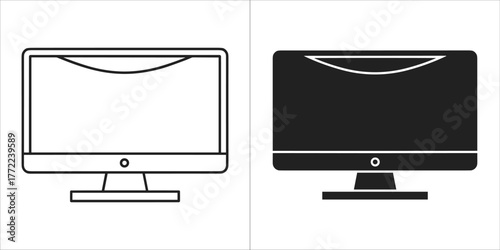 Computer monitor for displaying visual information