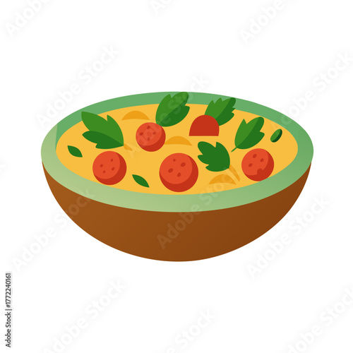  Maghrebi Salad Vector Illustration
