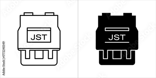 Illustration of a jst connector, a type of electrical connector