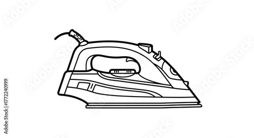 Iron, essential appliance for wrinklefree clothes and a neat appearance