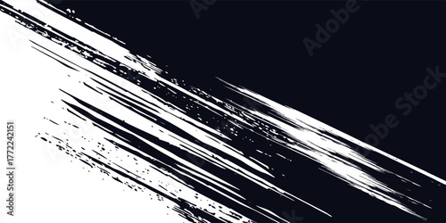 Wallpaper Mural Abstract speed lines style orange color halftone banner design template. Torontodigital.ca