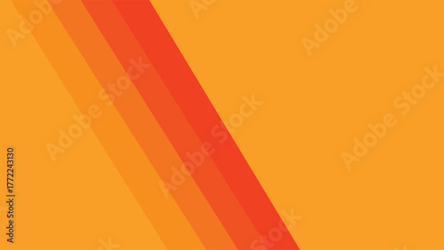 Abstract orange vector illustration wallpaper with smooth, vibrant yellow and orange gradient lines forming a flowing wave pattern suitable for a summer banner design