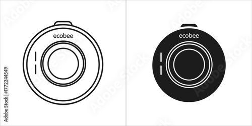 Ecobee thermostat icon for smart home automation