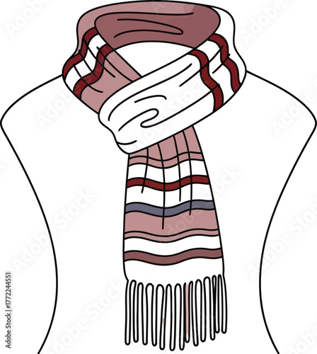 Scarf fashion accessory winter clothing style warm neckwear apparel textile design