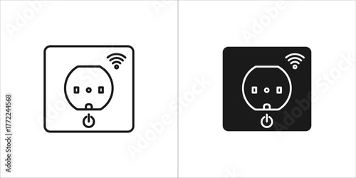 Smart plug icon for home automation system