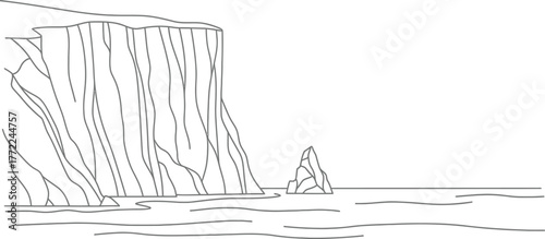 Cliffside coastline ocean sea rocks water nature landscape scenic travel tourism view