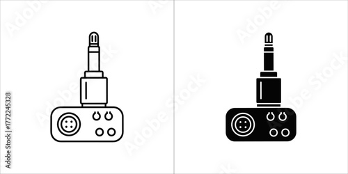 Audio transmitter and receiver icon