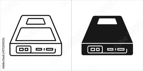 Network attached storage icon for web design