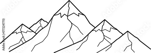 Mountain range peaks landscape nature outdoors hiking climbing adventure scenic