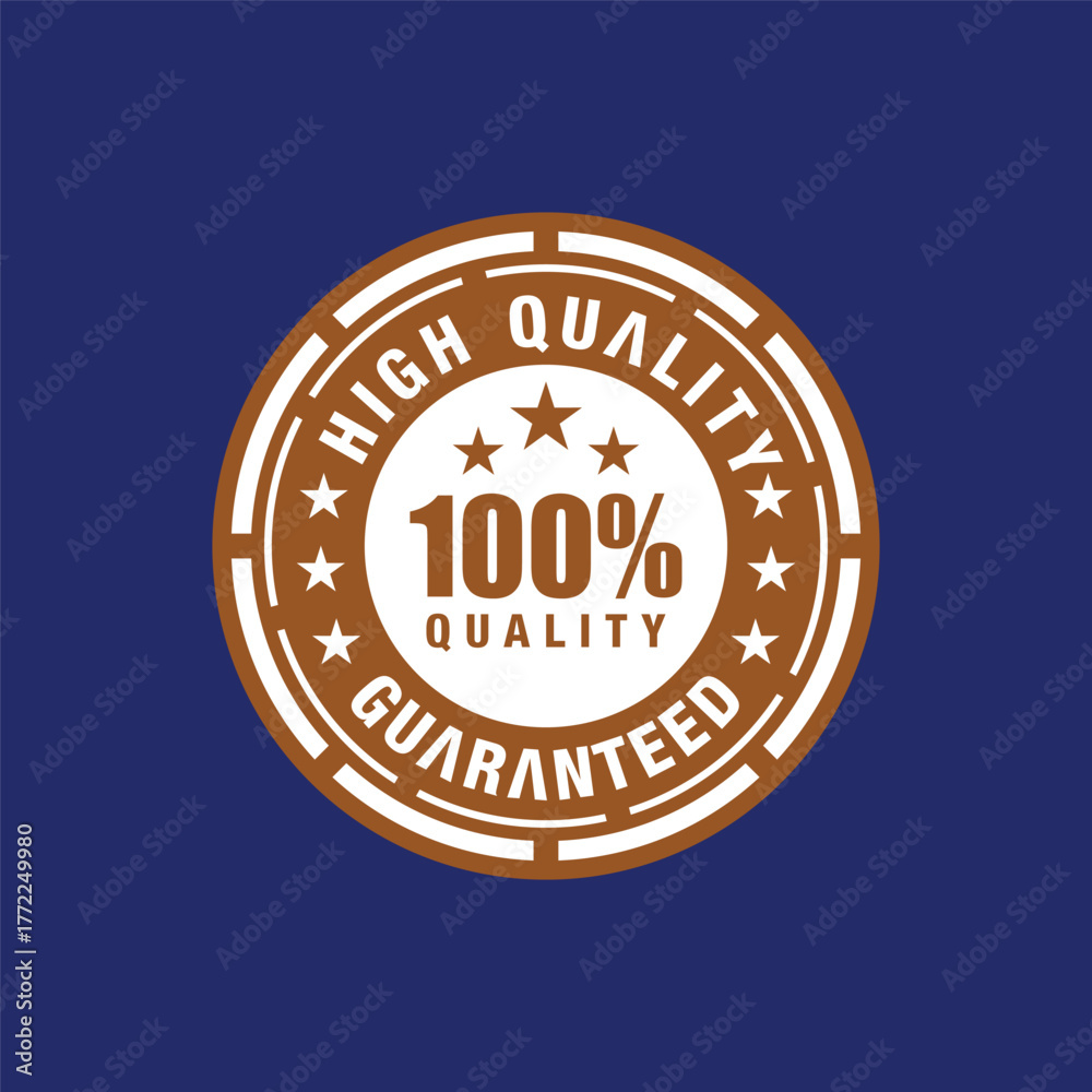 Fototapeta premium High-quality assurance label text icon vector template