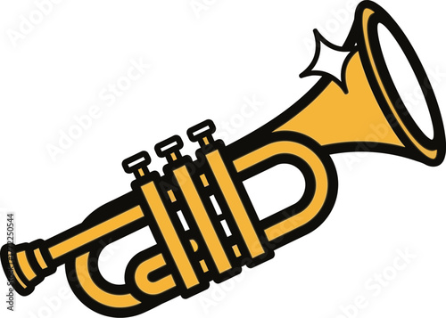 Trumpet music illustration brass instrument