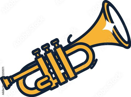 Trumpet music illustration brass instrument