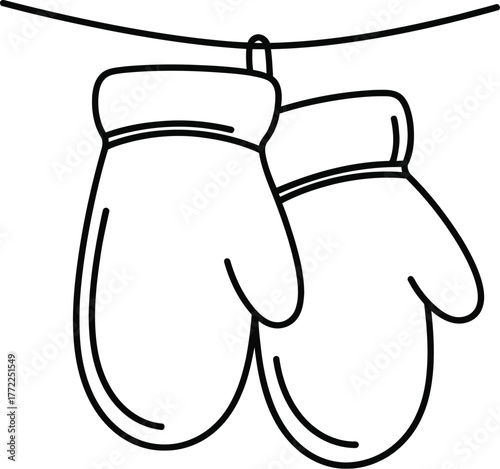 Winter gloves mittens warm clothing fashion accessory cold weather apparel handwear