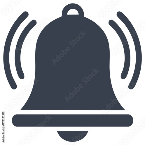 Stylized illustration of a ringing bell, emphasizing sound waves and alerts.