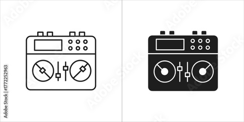 Dj mixer, music equipment for electronic music