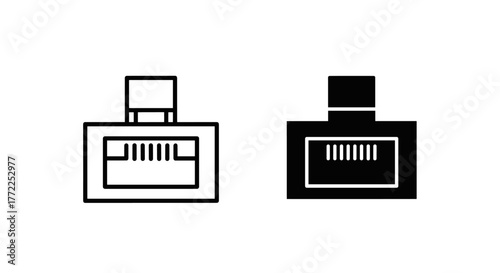 Perfume bottle icon, a fragrant liquid container