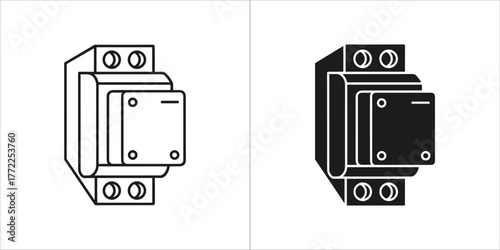 Transformer icon, a device that transfers electrical energy