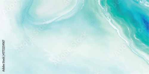 Abstract watercolor background with fluid blue and green hues creating a dreamy and calming backdrop perfect for graphic design projects
