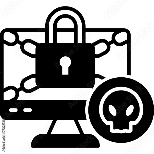 Ransomware Solid Icon
