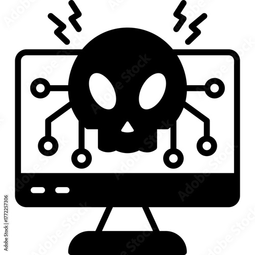 Malware Virus Solid Icon