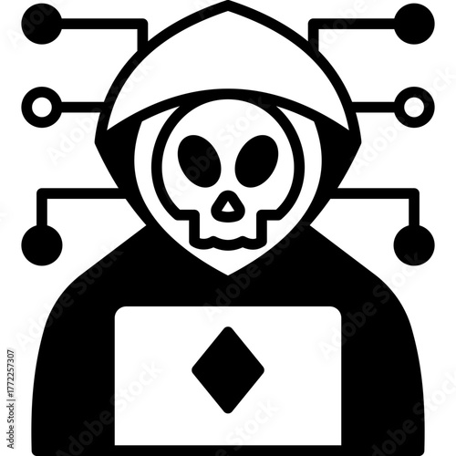 Hacker Solid Icon