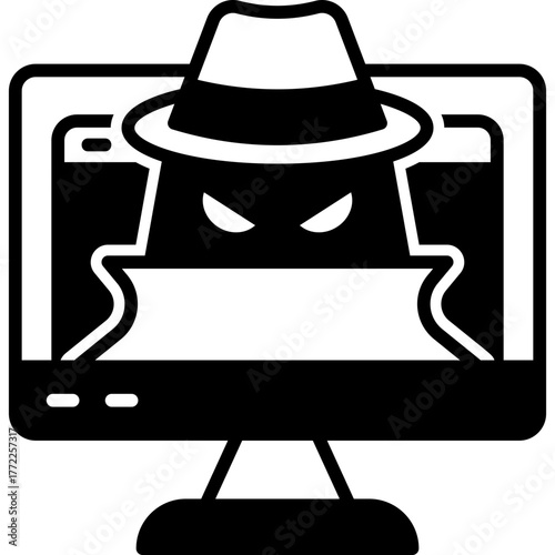 Spyware Solid Icon