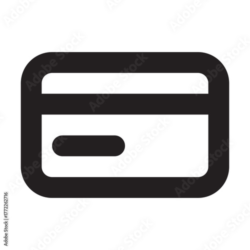 ID Card isolated on white background. Identification card icon. Business identity ID card icon template badge. Identification personal contact in flat style