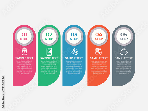 Business circle. timeline infographic icons designed for abstract background template milestone element modern diagram process technology digital marketing data presentation chart Vector