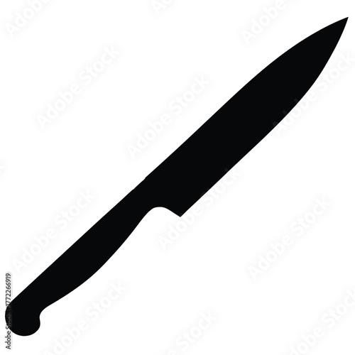 Kitchen Knife Silhouette Chef Utensil Cutlery Blade Sharp Metal Flatware