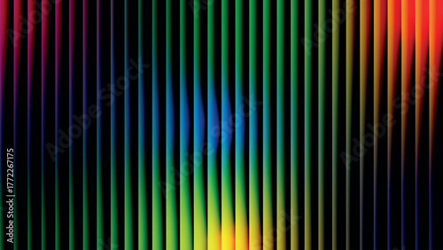 A vibrant spectrum of vertical rainbow colored stripes filling the frame