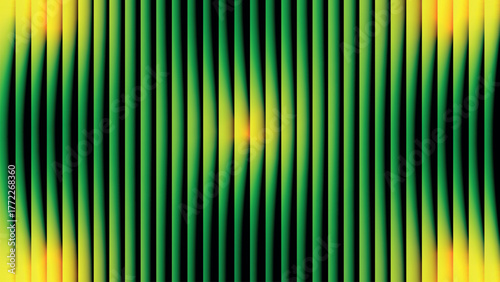 Abstract vertical lines with a gradient of green and yellow hues