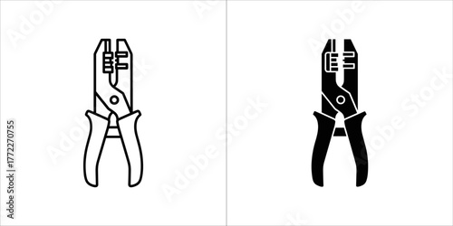 Wire stripper tool for electrical cable cutting and stripping