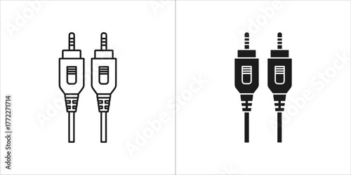 Pair of audio jack connectors