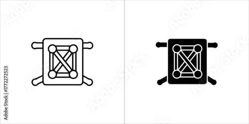 Icon of a trampoline for jumping