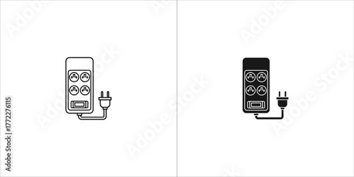 Black and white air purifier for your project