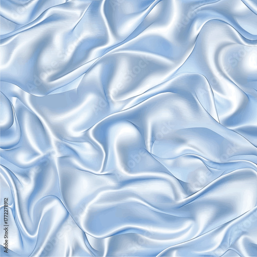 Silky Blue Waves A Smooth and Elegant Fabric Texture
