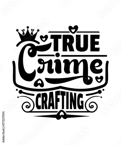 true crime crafting svg