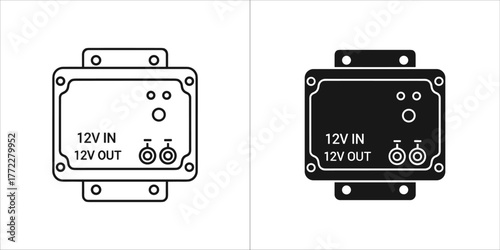 12v in and 12v out voltage converter regulator