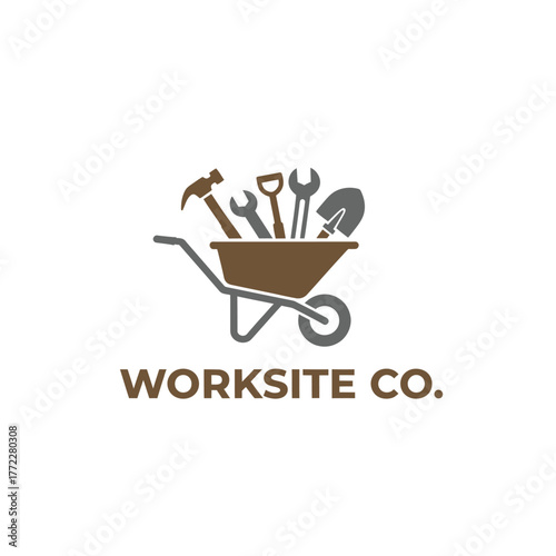 Worksite Company Construction Tools Logo