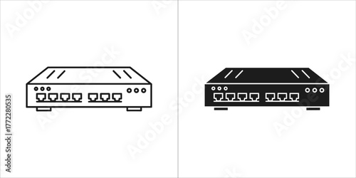 Network switch router for internet connection